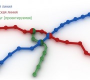 Схема линий минского метро