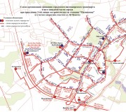 Схема общественного транспорта после открытия станции метро Малиновка